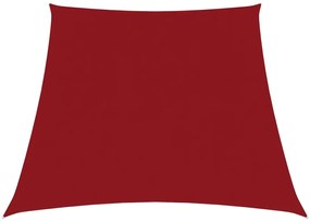 vidaXL Zonnezeil trapezium 3/5x4 m oxford stof rood
