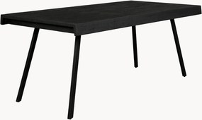 Eettafel Suri met teakhouten tafelblad, in verschillende formaten