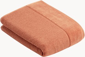 Katoenen badhanddoek Pure met velours bies