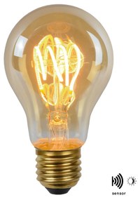Lucide Bulb LED lamp met dag/nacht sensor 2200K E27 4W 6cm amber