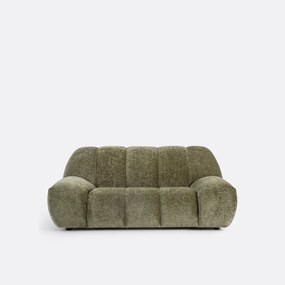 Vintage 2-zitsbank in ribfluweel, Nuria