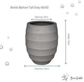 Pot Bordo Tall Balloon Grey