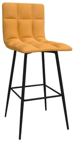 vidaXL Barkruk fluweel bruin