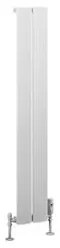 Eastbrook Malmesbury radiator 20x120cm aluminium 375W wit mat
