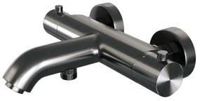 Brauer Gunmetal Edition Badkraan - gladde knop - PVD - geborsteld gunmetal 5-GM-041