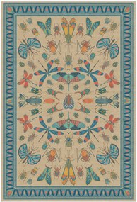 Wasbaar laagpolig vloerkleed Flutterby by Iris Apfel