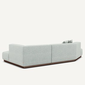 Rechtse open hoekbank in gespikkelde stof, Jacopo