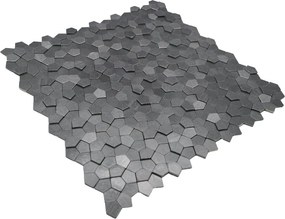 Zelfklevende Mozaïektegels Metaal | Pentagon 3D Antraciet | 28,2×28,2 cm | Keuken, Bad &amp; WC