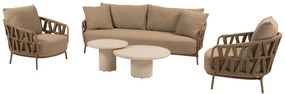 4 Seasons Outdoor Biarritz loungebank amber Loungebank   beige weerbestendig