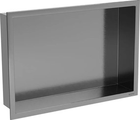Mexen X-Wall-R nisplank met flens 45 x 30 cm, geborsteld gungrijs - 19E0453010