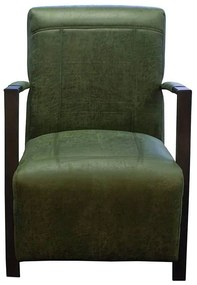 Fauteuil - Rosetta - Lederlook Missouri groen 10
