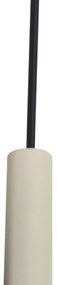 Modern railsysteem met 6 hanglampen beige met zwart 1-fase - Slimline Keno G9 Binnenverlichting Lamp