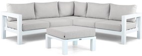Hoek loungeset 5 personen Aluminium Wit Lifestyle Garden Furniture Luca
