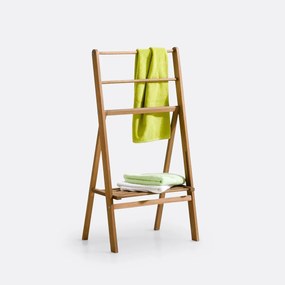 Plooibaar handdoekenrek in acacia, Locuste