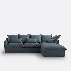 Hoes in linnen voor hoekbank Odna