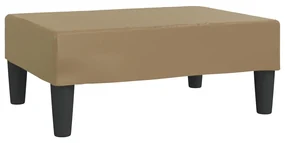 vidaXL Voetenbank 78x56x32 cm kunstleer cappuccinokleurig