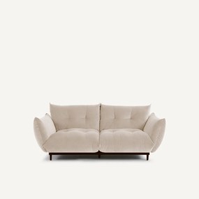 3-zits compacte bank in stoned fluweel, VITORIA