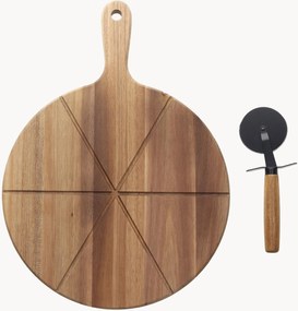 Snijplanken Starbamboo van bamboehout met pizzames, 2-delig