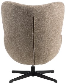 Oorfauteuil Modern Bruine Stof