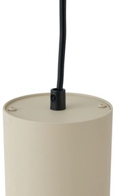 Moderne hanglamp beige met zwart voor railsysteem 1-fase GU10 70mm - Iconic Holt