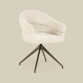 Eetstoel Brons Frame Beige