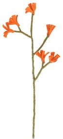 tak kangoeroepootje, vilt, oranje, ca. 37 cm