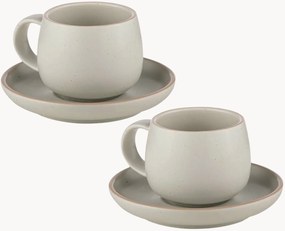 Espressokopjes Jana met schotels, 4-delig