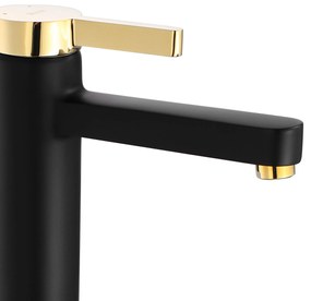 Wastafelkraan Rea Polo Black/Gold High