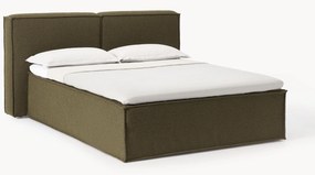 Bouclé boxspring bed Lennon