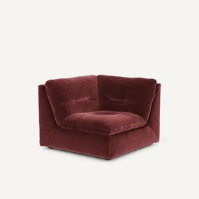 Modulaire 90° hoek in fluweel, GIULIANO