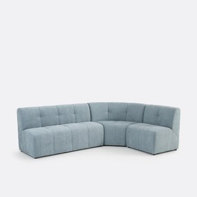 1-zits modulaire hoektafel fauteuil van fijn chenille, ANETA