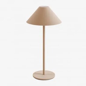 Nebida Draadloze Led Tafellamp Beige – Linnen - Sklum