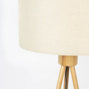 Zuiver Fan Bamboo Houten Driepoot Vloerlamp
