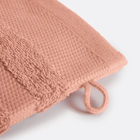 Set van 4 washandjes in gekamd katoen 600g/m2, Kheops