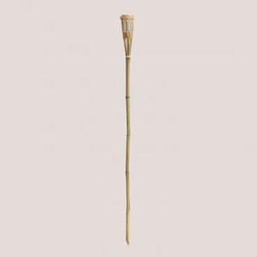 Led-zonnelamp Voor Buiten In Bamboe Tasya ↑145 Cm - Sklum
