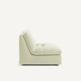 Modulaire haardstoel in stonewashed fluweel, GIULIANO