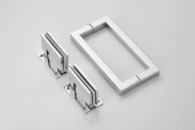 Saniclear Modern douchecabine 90x80 met 80cm deur anti-kalk chroom
