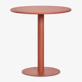 Ronde Keuken Tafel Ø70 Cm In Ijzer Mizzi Terracota - Sklum