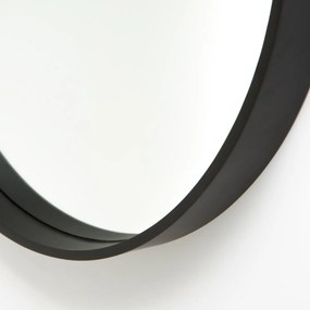 Ronde spiegel, zwartØ55 cm, Alaria