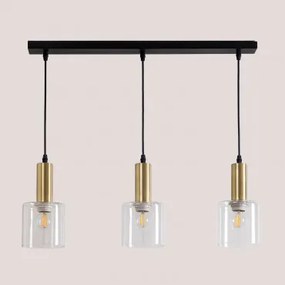 Hanglamp Van Ijzer En Glas Andaluz Zwart - Sklum