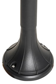 Smart buiten lantaarn zwart 125 cm IP44 incl. Wifi A60 - Daphne