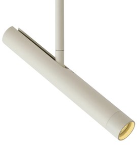 Moderne spot beige met wit voor railsysteem 1-fase - Slimline Avery