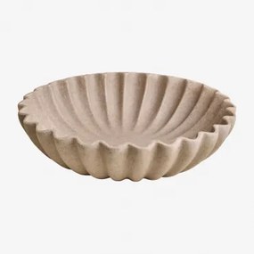 Avelin Decoratieve Schaal Van Hars Ø35 Cm & Licht Zandbruin - Sklum