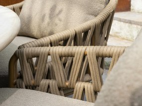 4 Seasons Outdoor Biarritz low dining tuinstoel amber Tuinstoel   beige weerbestendig