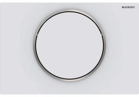Geberit Sigma10 bedieningplaat met frontbediening voor toilet 24.6x16.4cm wit mat 115758JT5