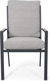 Tuinset 4 personen 125 cm Aluminium Grijs Lifestyle Garden Furniture Lecce/Ancona