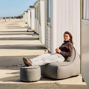 Cobana Lounge Stoel & Pouf Outdoor - Kirra Grey