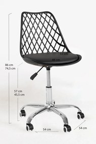 Pak 4 Mima-bureaustoelen in