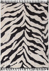 Hoog-laag vloerkleed Esra Zebra