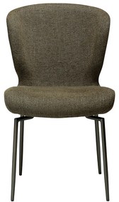 Dan-Form Glory Luxe Eetkamerstoel Olijfgroen Boucle